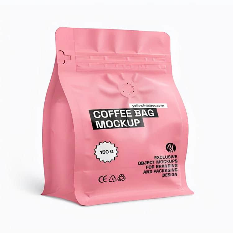 Custom flat bottom coffee bags