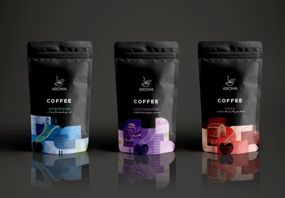 Custom stand up coffee bag